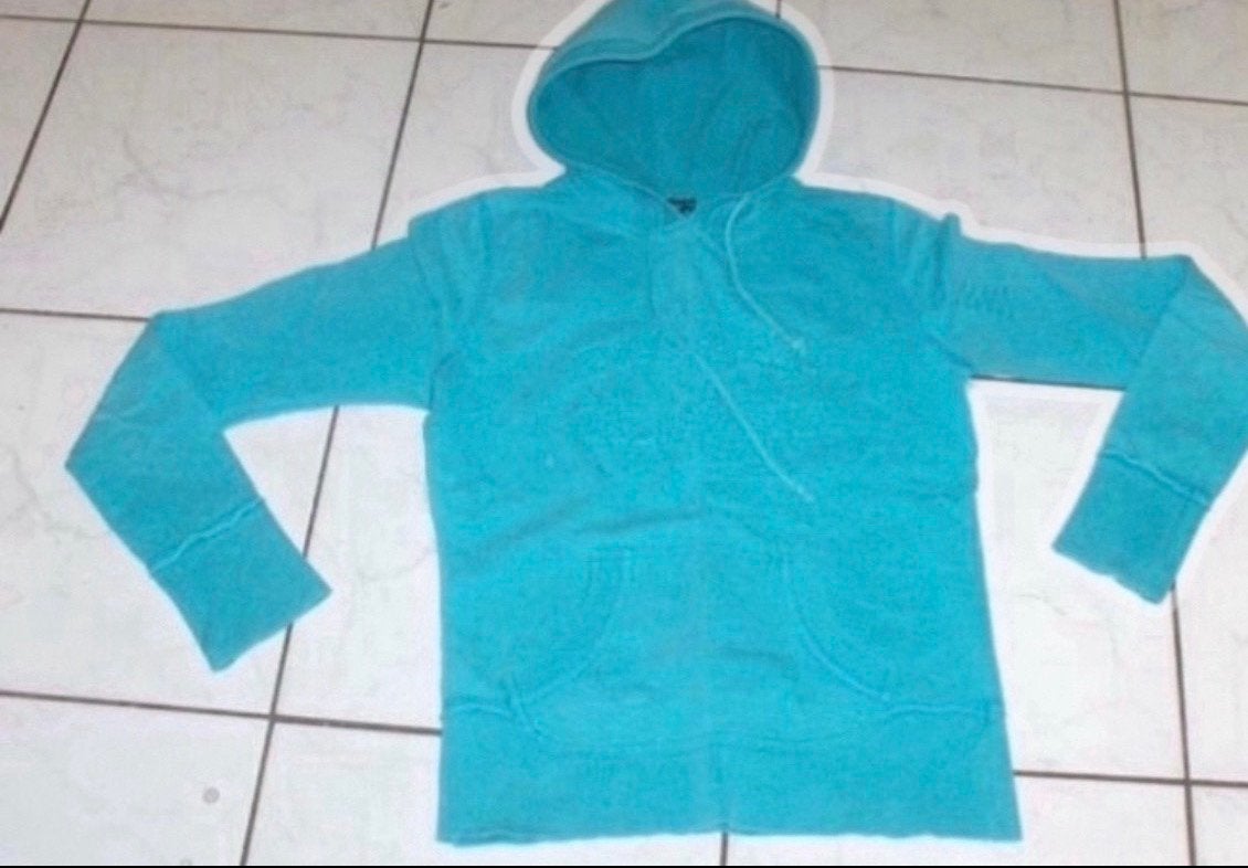 Aqua hoodie. Maat M. Merk, Kleding | Dames, Truien en Vesten, Ophalen of Verzenden, Gedragen, Maat 38/40 (M), Blauw