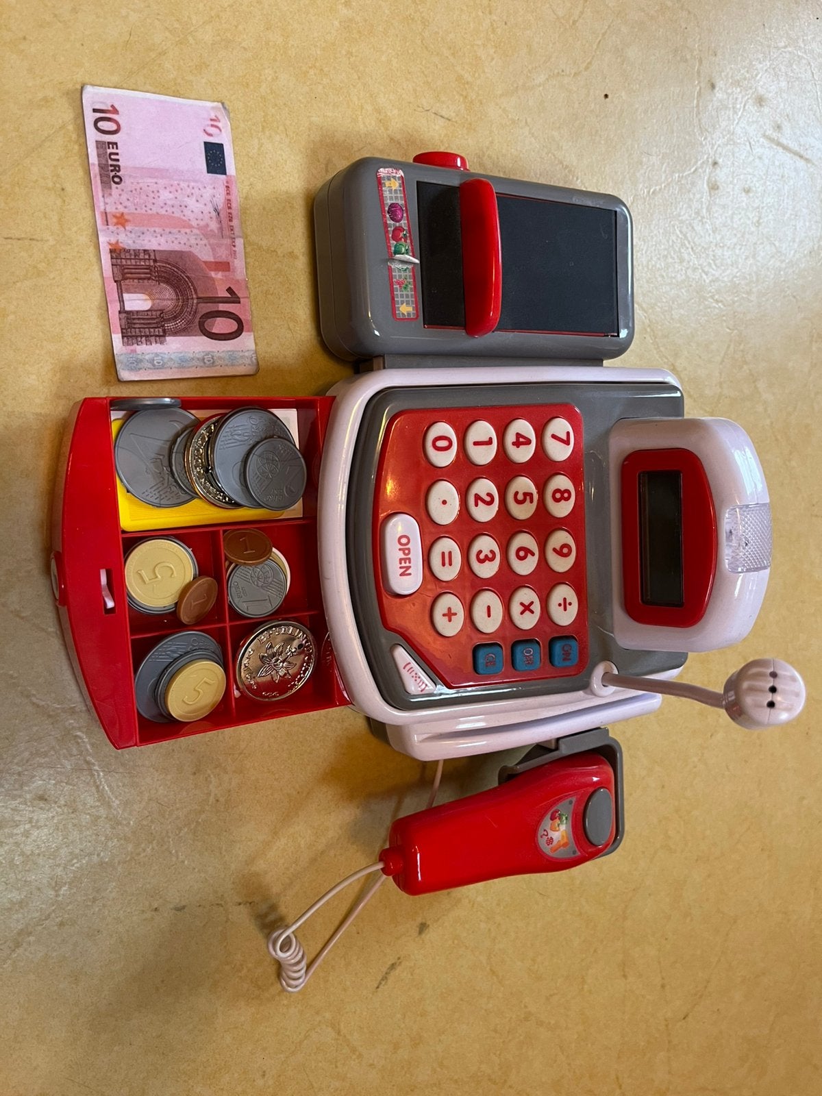 Speelgoed kassa met scanner, Ophalen of Verzenden, Zo goed als nieuw, Kunststof