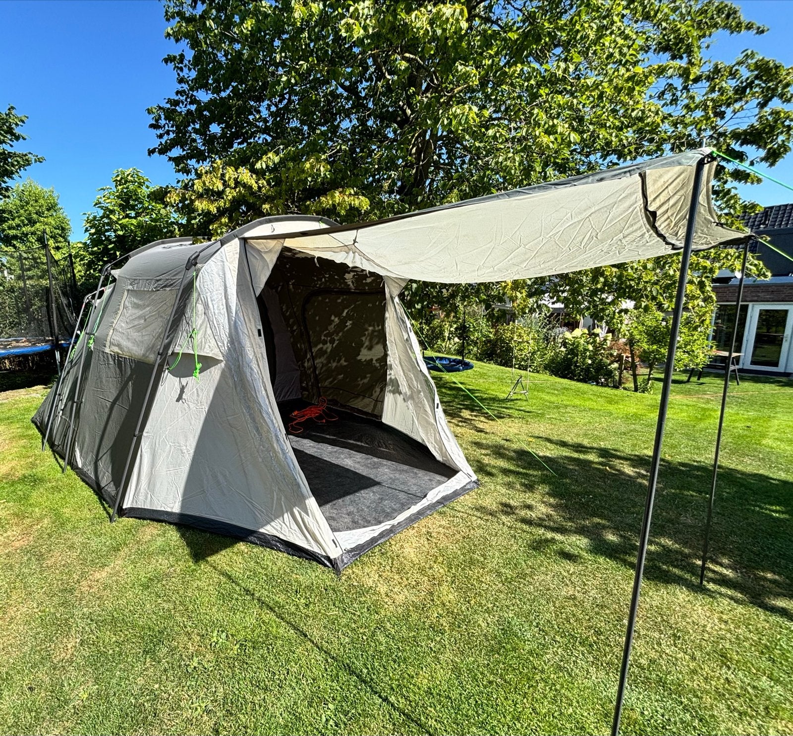 Coleman Lakeside 4 Deluxe tent - 4 persoons, Caravans en Kamperen, Tenten, Ophalen, Zo goed als nieuw, Tot en met 4