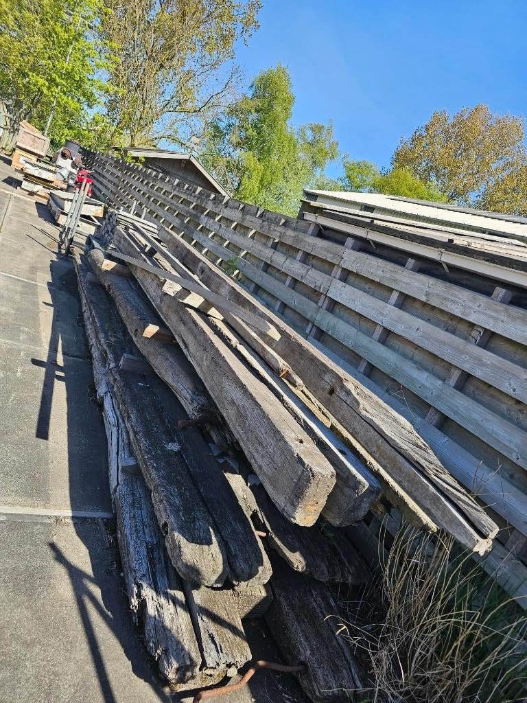 PARTIJ DRAGLINE SCHOTTEN, Doe-het-zelf en Verbouw, Hout en Planken, Ophalen, Gebruikt, Overige houtsoorten, Pallet