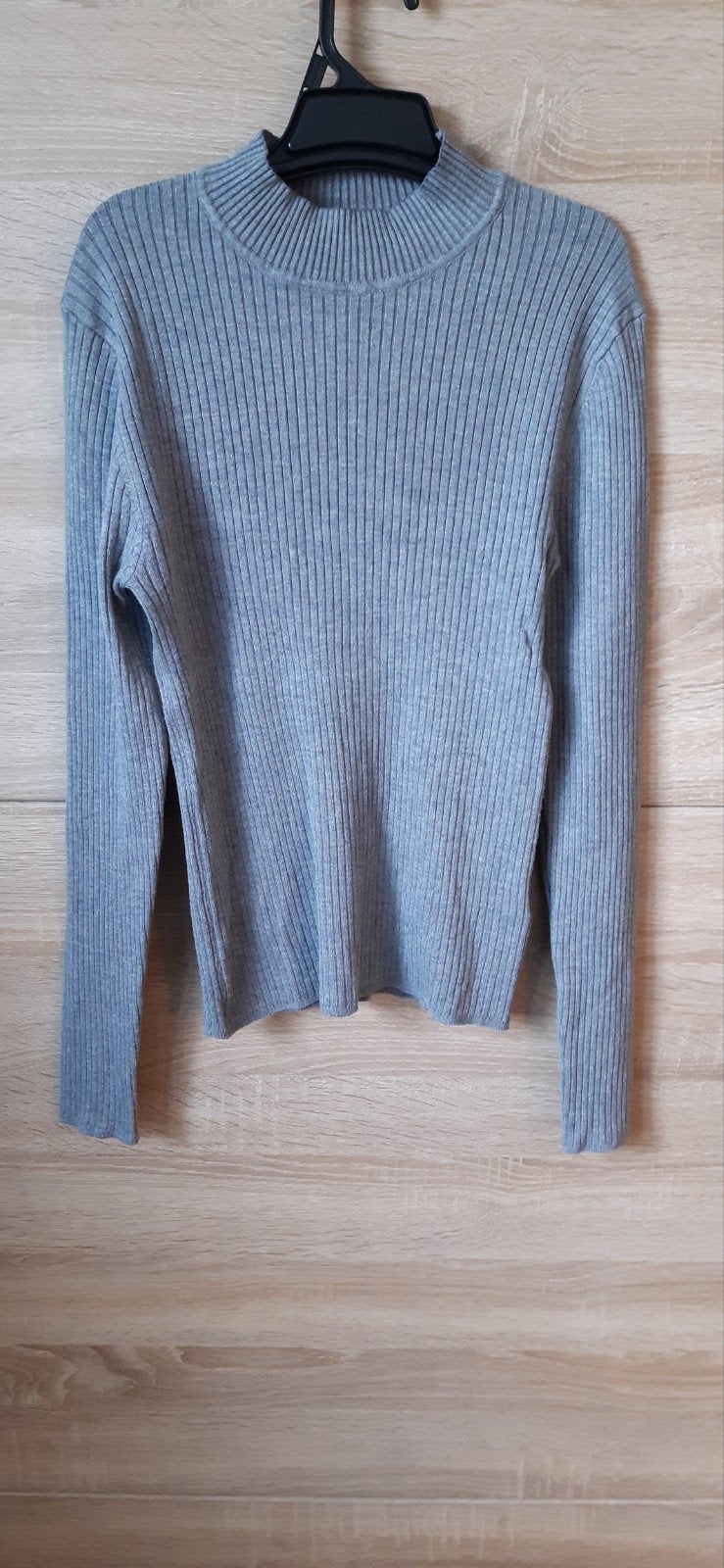 Grijze geribbelde coltrui van Primark, maat S, Primark, Ophalen of Verzenden, Zo goed als nieuw, Maat 36 (S)