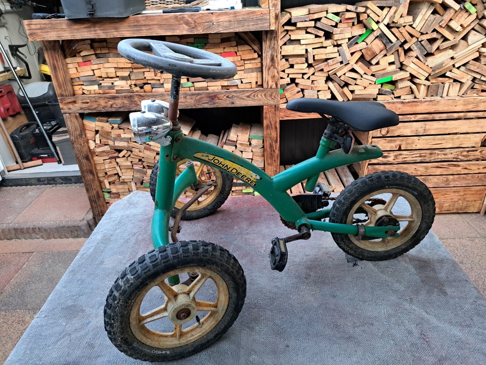 John Deere driewieler voor kinderen, Fietsen en Brommers, Fietsen | Driewielers, Ophalen, Gebruikt, Terugtraprem, John Deere