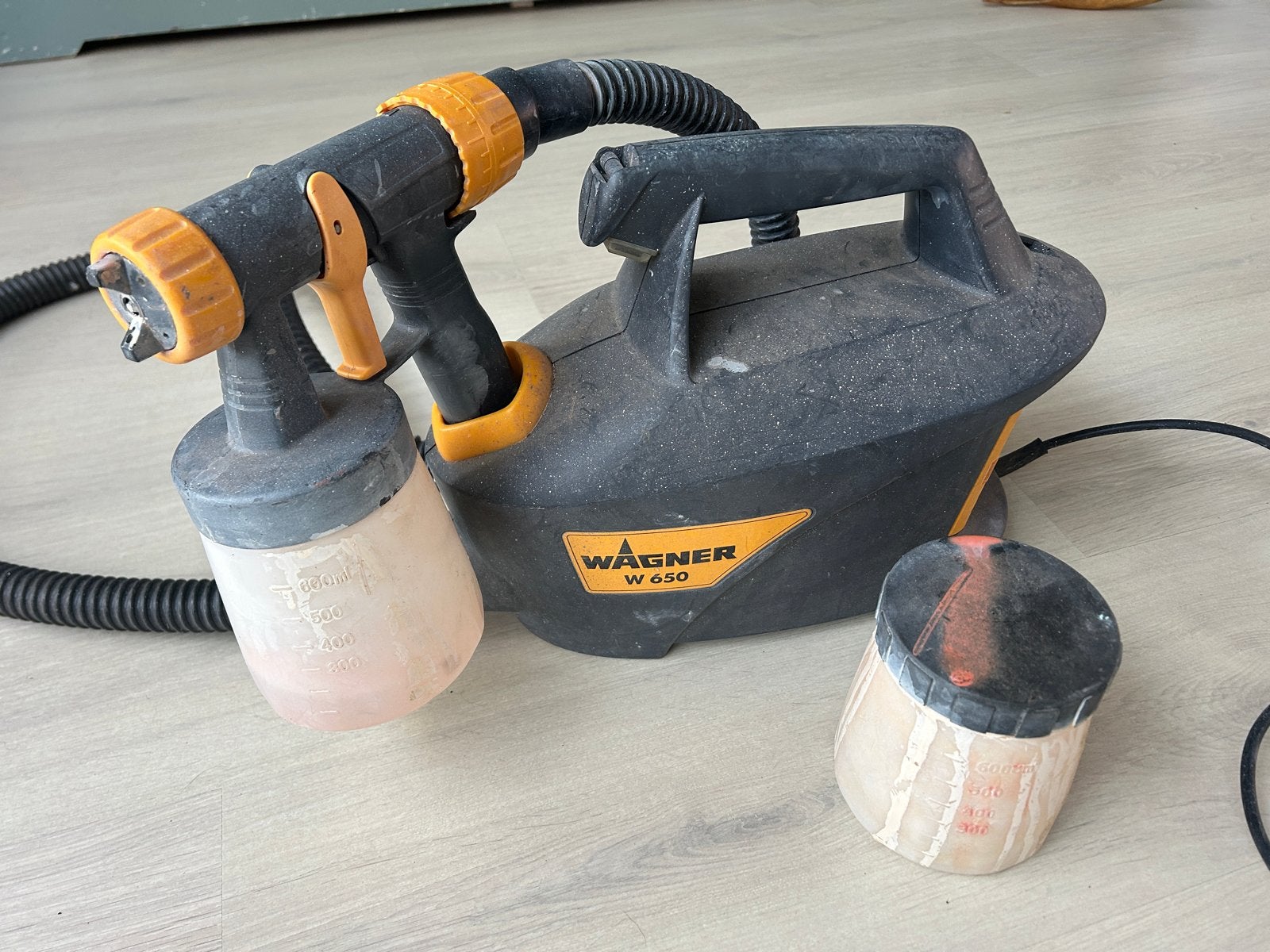 Wagner W650 Verfspuit - Gebruikt maar functioneel, Ophalen, Gebruikt, Verfspuit of Verfpomp