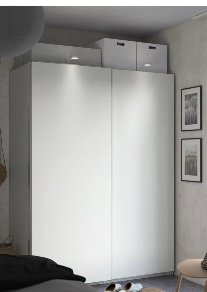 Gratis ikea pax schuifdeuren wit, Huis en Inrichting, Kasten | Kledingkasten, Ophalen, 200 cm of meer, Zo goed als nieuw, 200 cm of meer