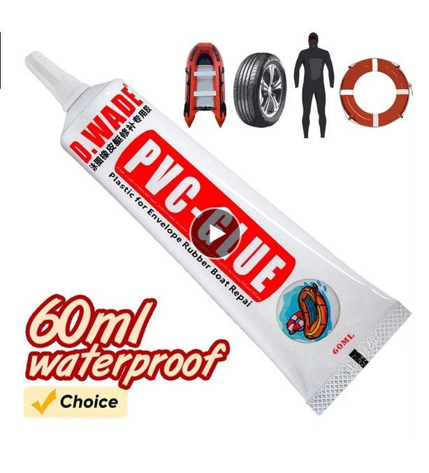 rubberboot lijm  of luchtbedden  of andere plastic PVC, Verzenden, Nieuw, 4-persoons