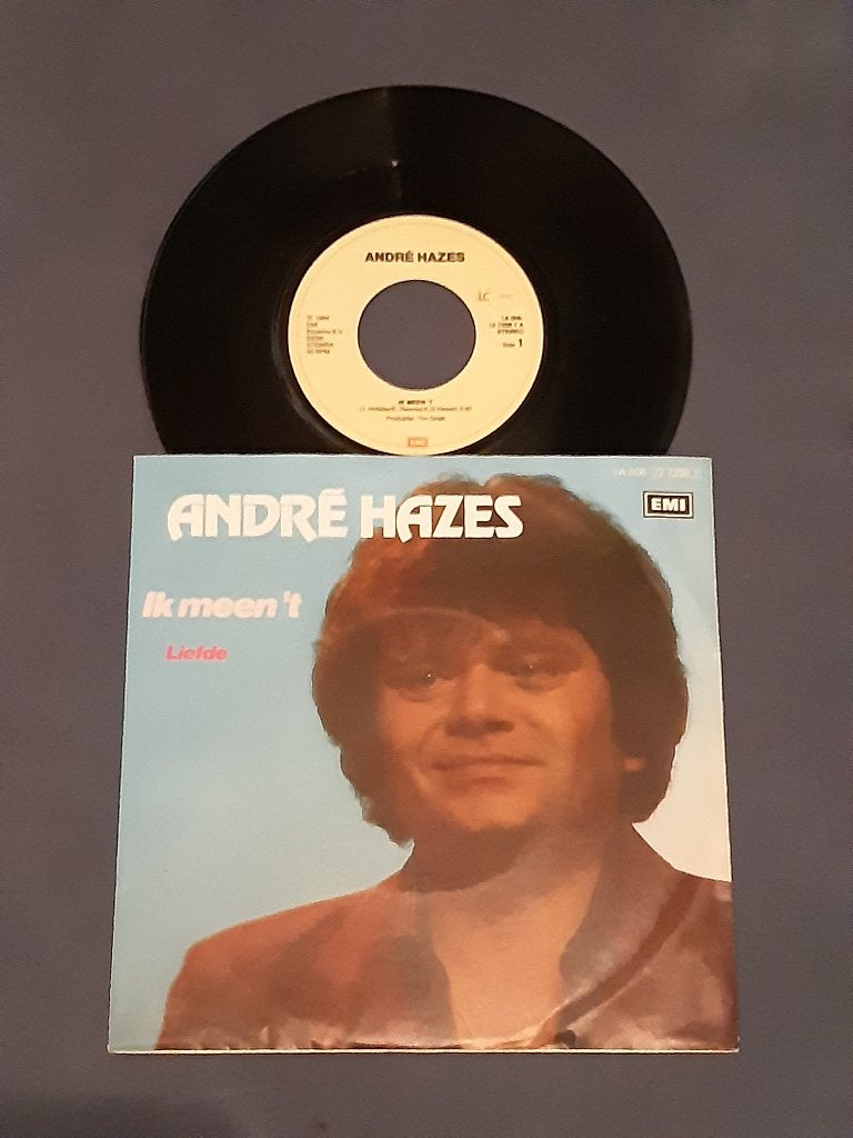 André Hazes - Ik Meen 't VG/VG+, Gebruikt, 7 inch, Levenslied of Smartlap, Fotohoes