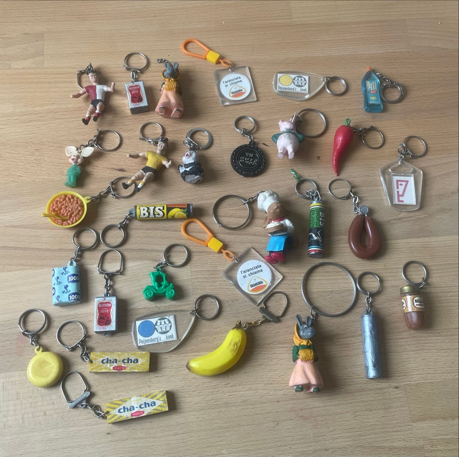 Vintage sleutelhangers jaren '60 & '70, Verzamelen, Sleutelhangers, Ophalen of Verzenden, Gebruikt, Knuffel of Figuurtje
