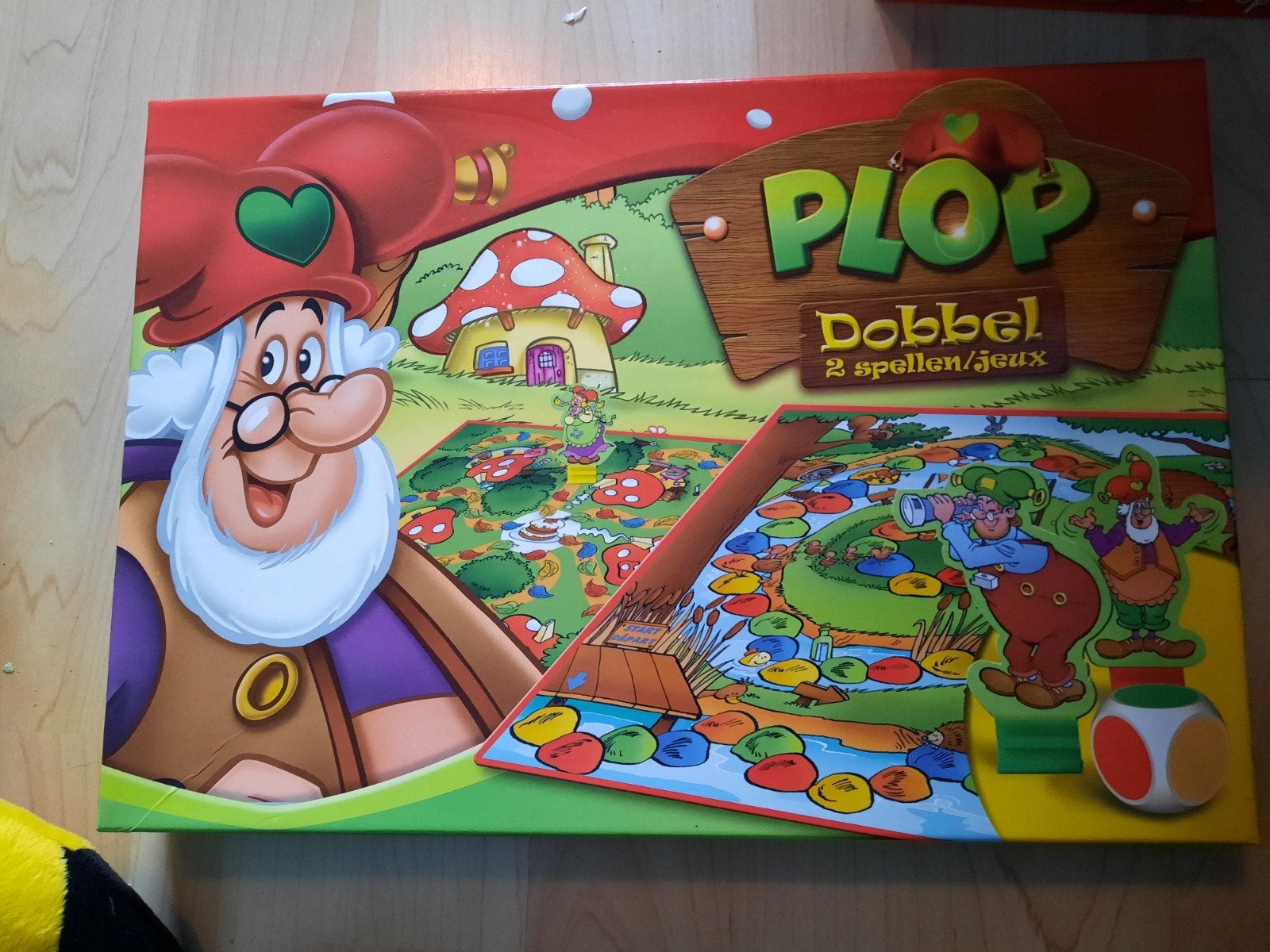 Gezelschapsspel: Kabouter Plop: 2 spellen, 2 zijden, Een of twee spelers, Ophalen of Verzenden, Nieuw, Studio 100