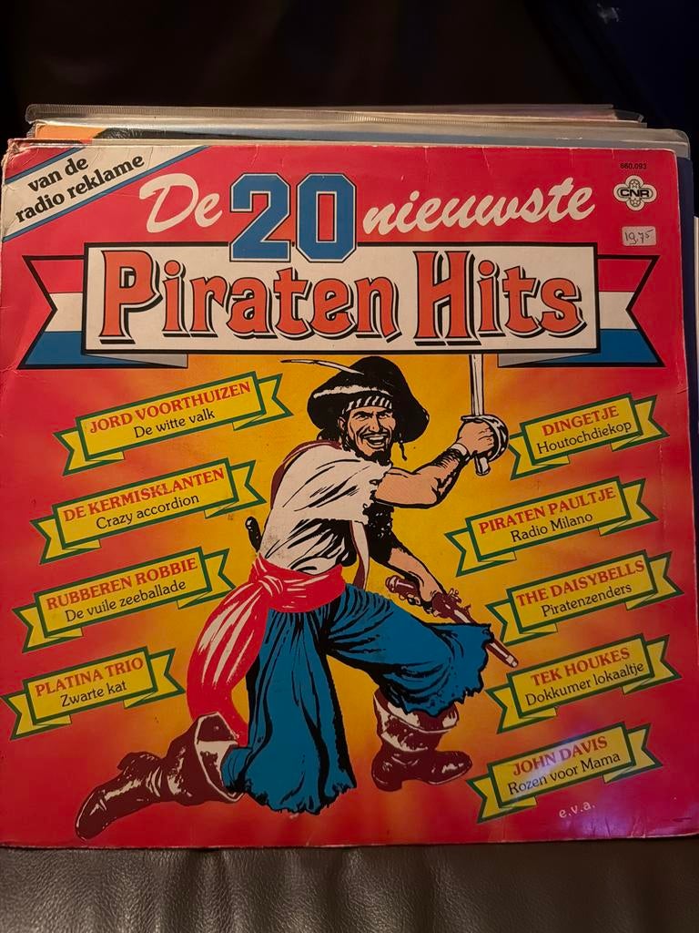 T7.  De 20 Nieuwste Piraten Hits LP - Diverse Artiesten, Ophalen of Verzenden, Gebruikt, 12 inch, Levenslied of Smartlap