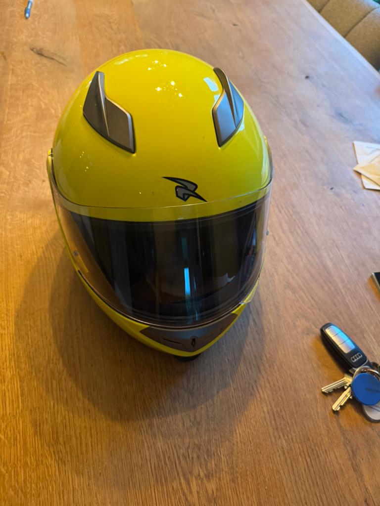 Mooie gele motorhelm - RXA, Overige merken, Heren, XL, Ophalen of Verzenden