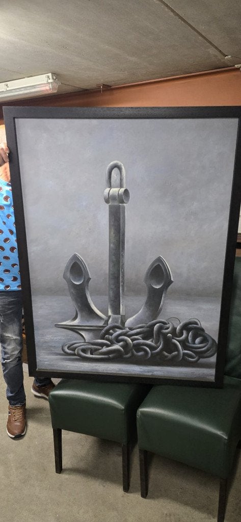 oil painting, Antiek en Kunst, Kunst | Schilderijen | Klassiek, Ophalen