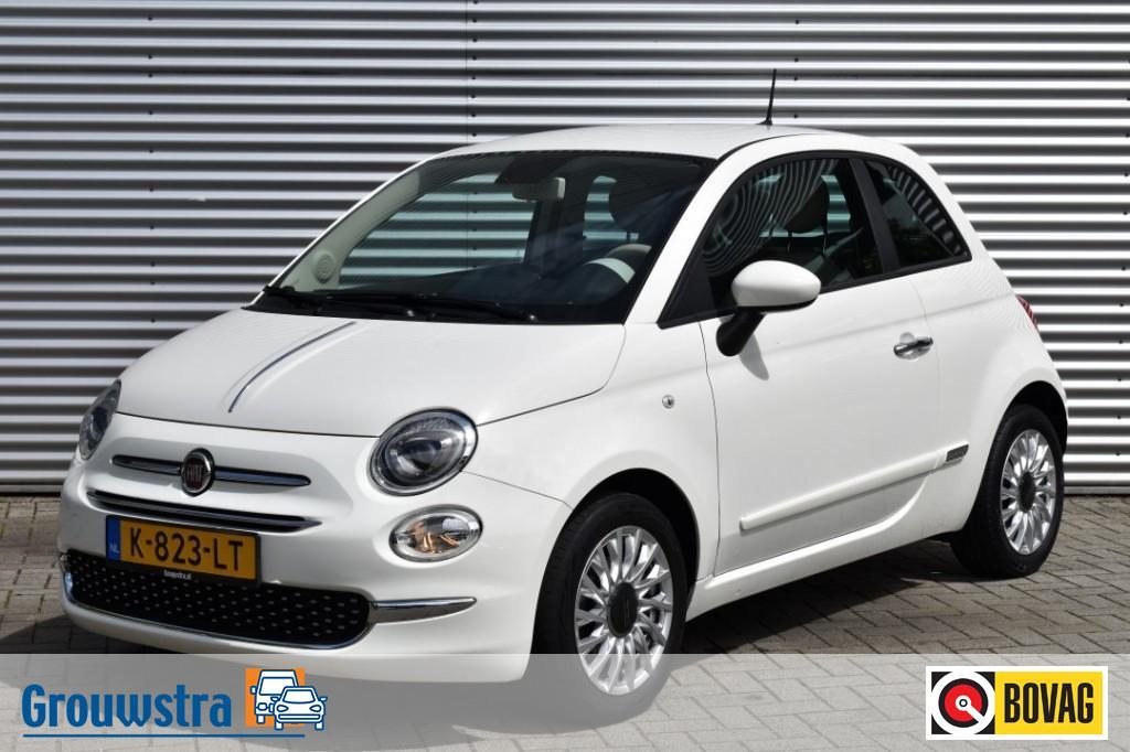 Fiat 500 1.0 HYBRID LOUNGE / NAVI / PDC / APLLE/ANDROID AUTO, Auto's, Keurmerk '100% Onderhouden', Euro 6, 4 stoelen, Wit