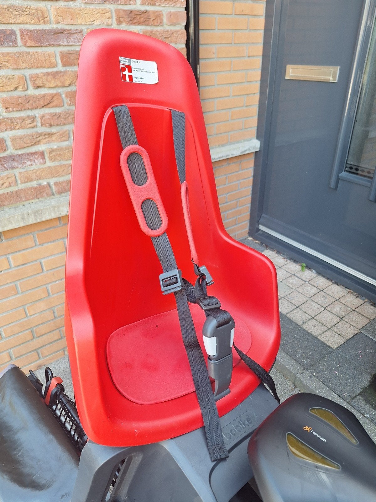 Bobike fietsstoeltje achter met bevestigingsplaat, Achterzitje, 9 t/m 18 kg, Ophalen of Verzenden, Bobike