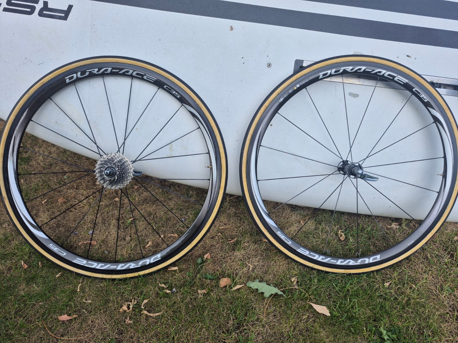 Shimano Dura-Ace C35 Wielset met Continental Giro Banden, Fietsen en Brommers, Fietsonderdelen, Zo goed als nieuw, Shimano, Racefiets