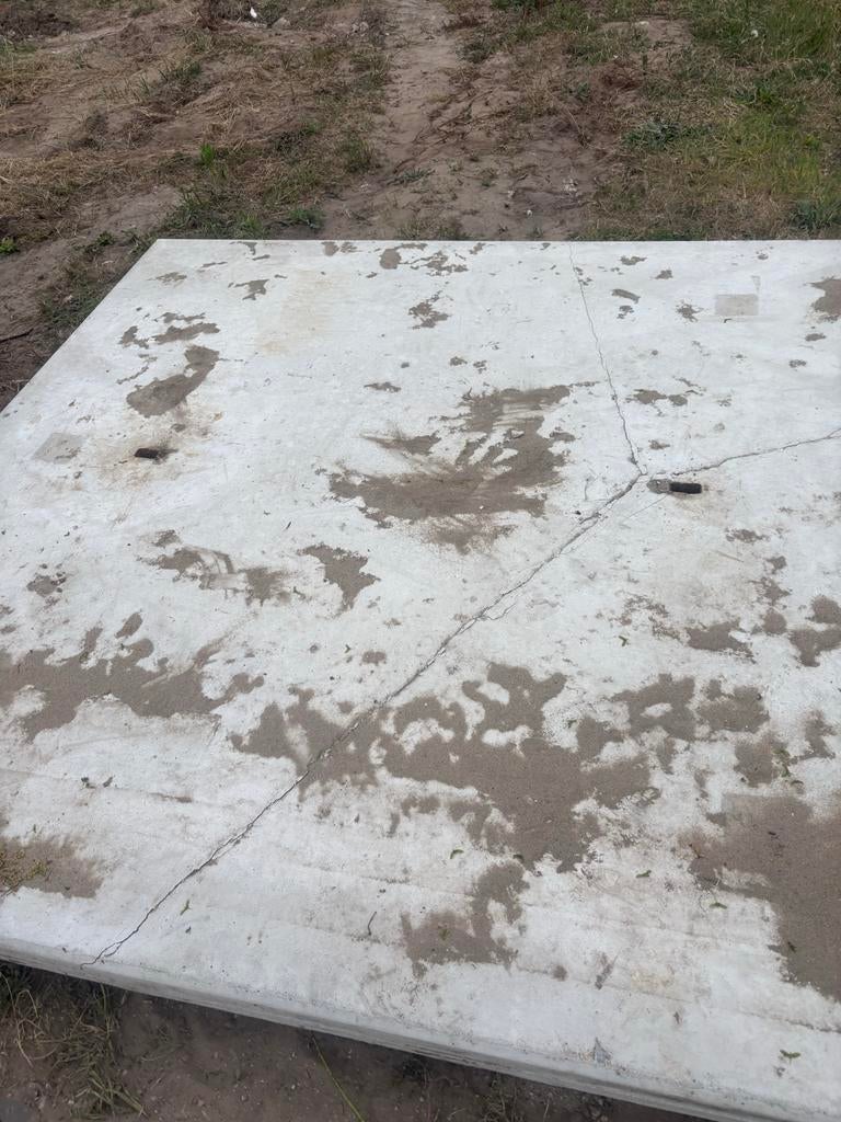 Betonplaat - Gebruikt stelcon plaaat, Ophalen, Gebruikt, Overige materialen, 100 mm of meer