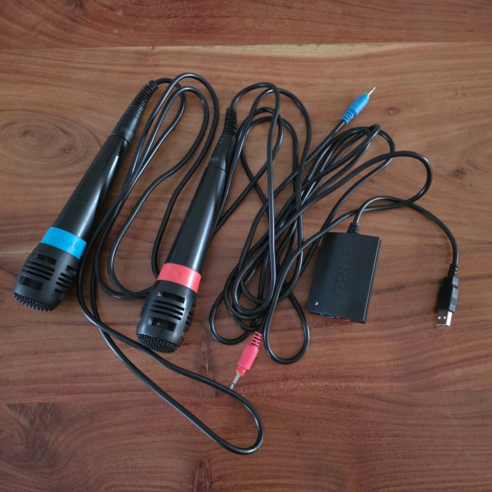 SingStar Microfoons met USB-adapter, Ophalen of Verzenden, Zo goed als nieuw