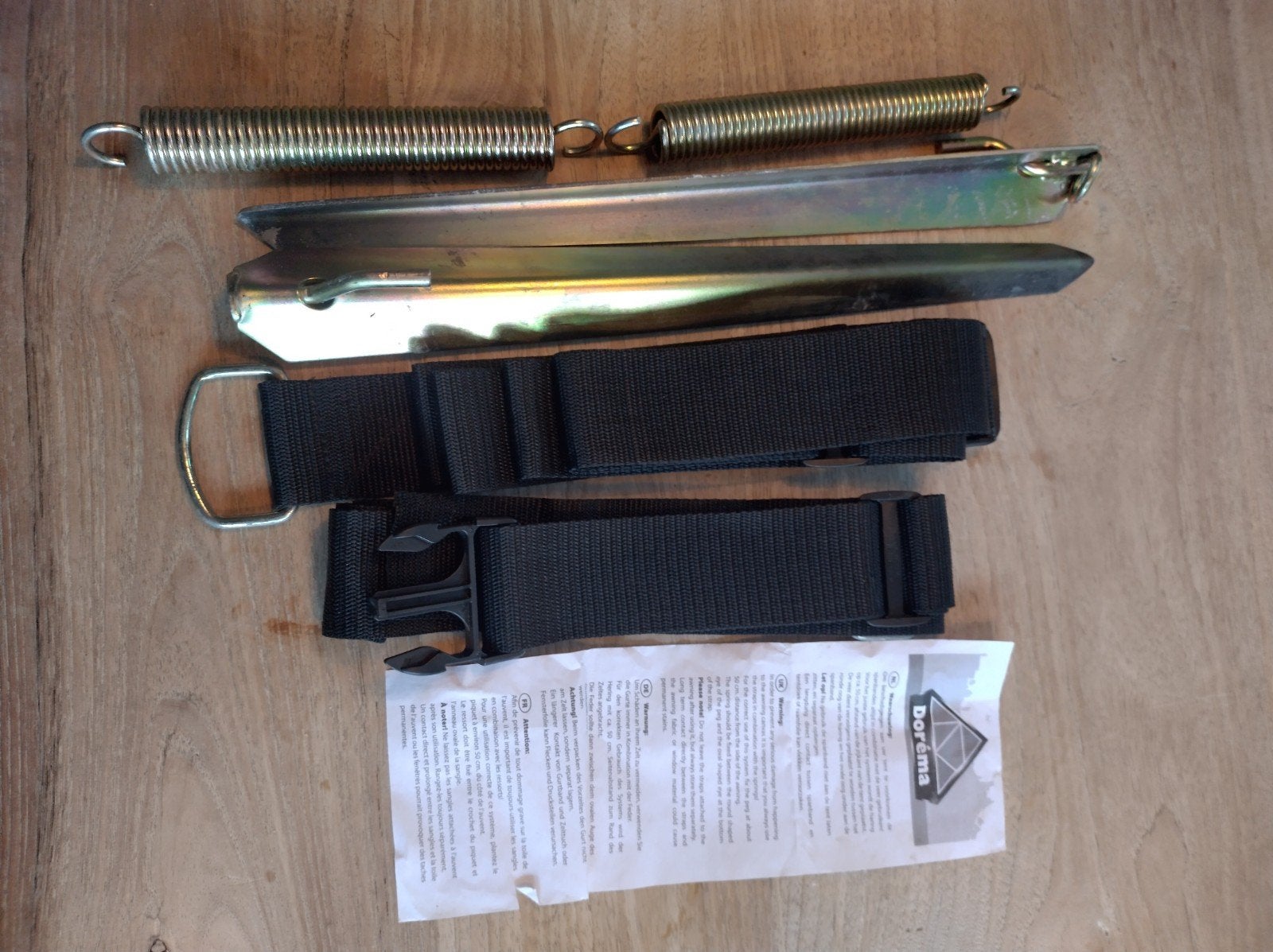 Dorema stormband set met gesp, Ophalen, Gebruikt