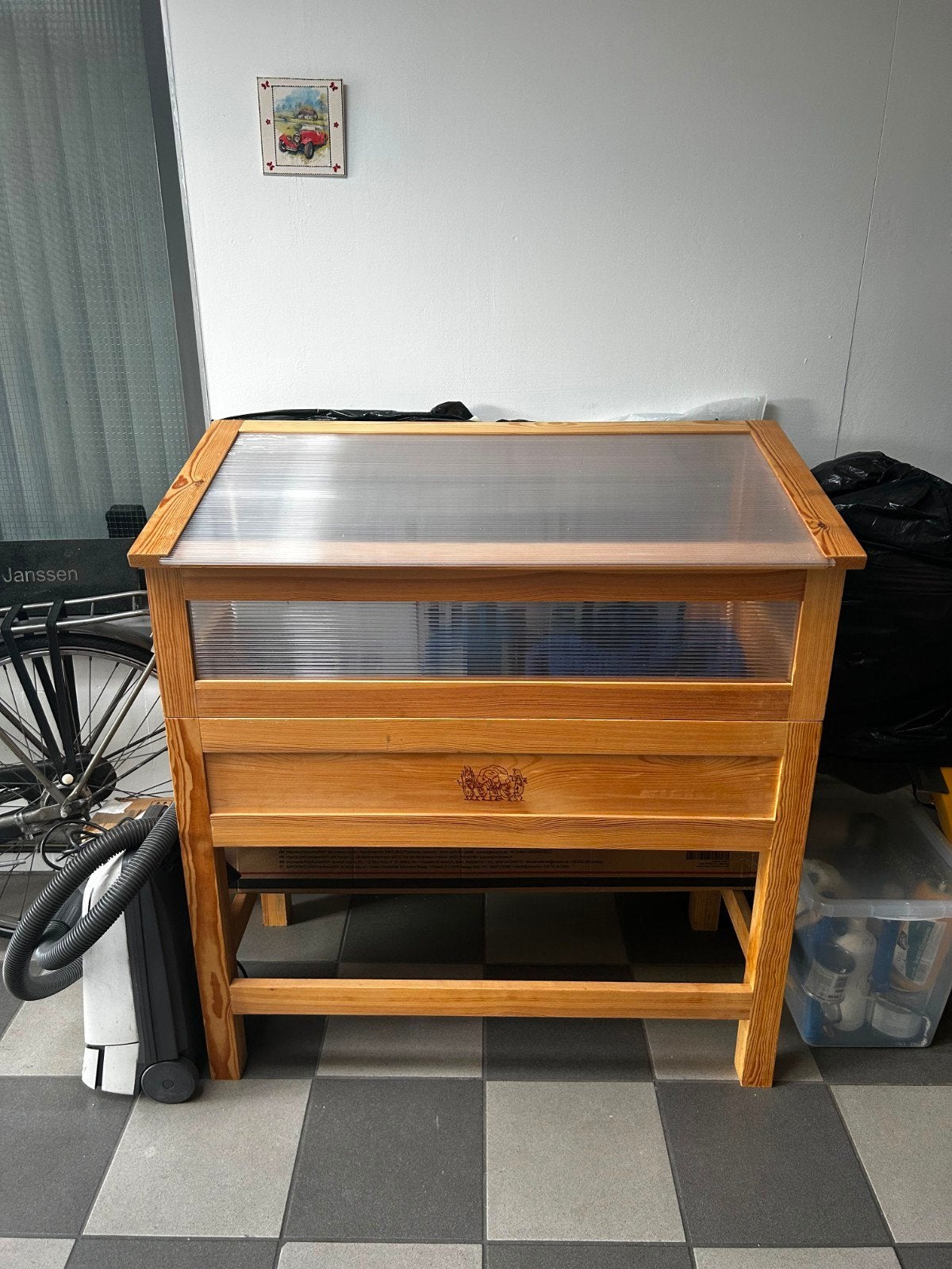 Handgemaakte houten kweektafel / kweekkas op poten – Nieuw, Ophalen, Nieuw, Kweekbak