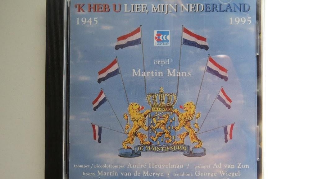 Cd: 'k Heb u lief, mijn Nederland, Martin Mans orgel met, Ophalen of Verzenden, Zo goed als nieuw, Gospel