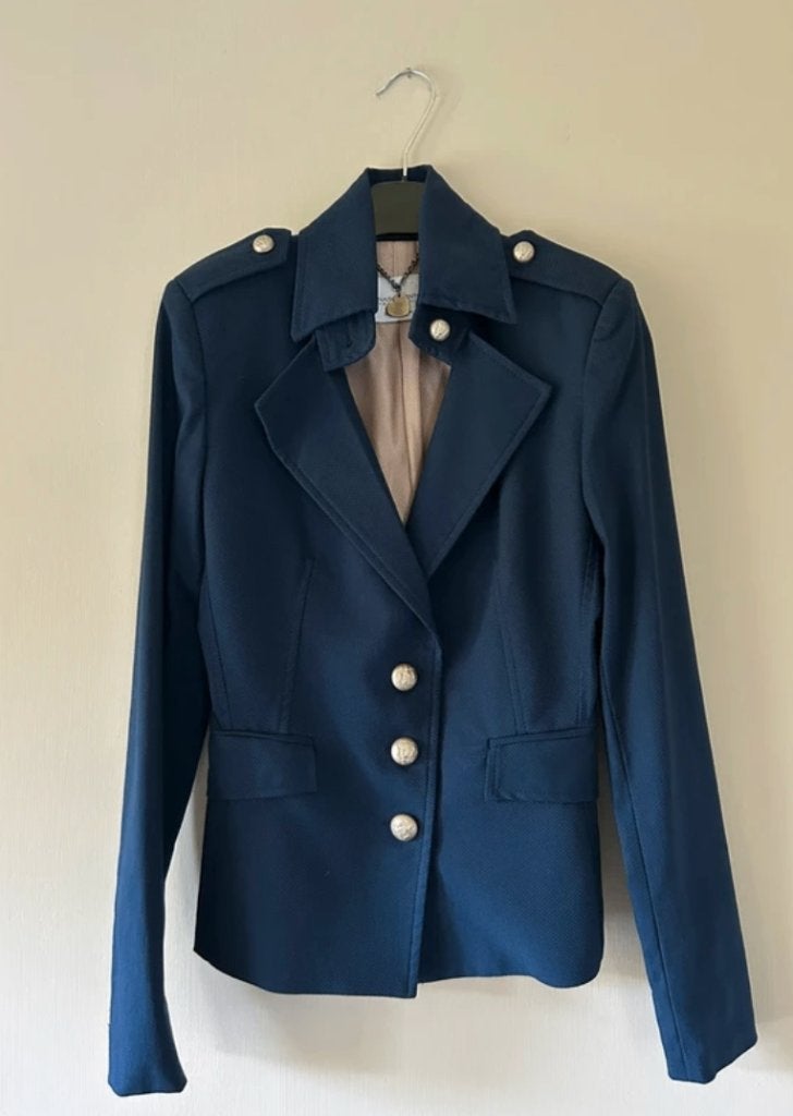 Donkerblauwe blazer maat XS / 34 marine stijl jasje, Kleding | Dames, Blauw, Rinascimento, Ophalen of Verzenden, Zo goed als nieuw
