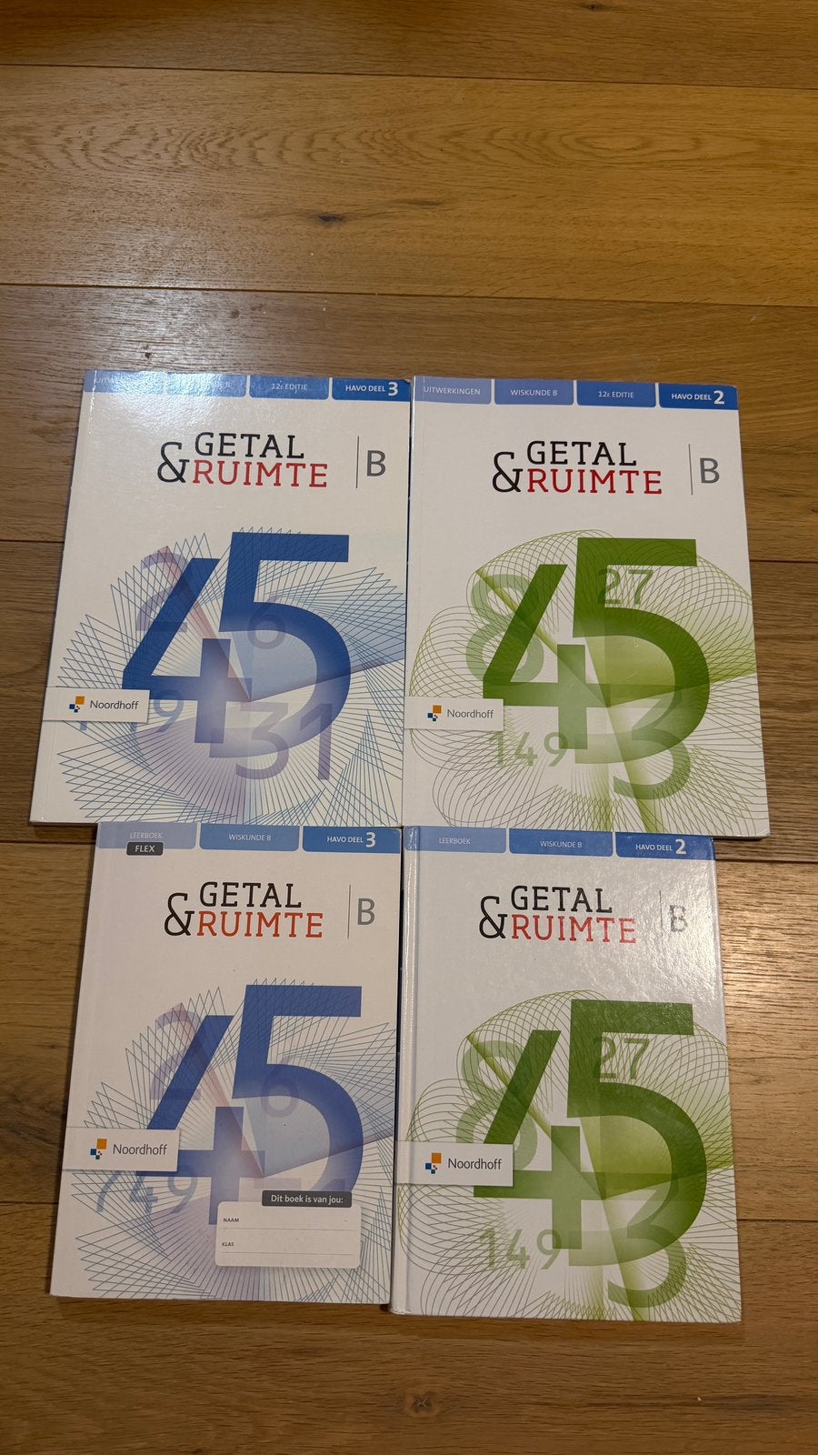 Getal & Ruimte 12e editie Wiskunde B HAVO Deel 2 & 3, Boeken, Schoolboeken, Ophalen of Verzenden, Zo goed als nieuw, HAVO