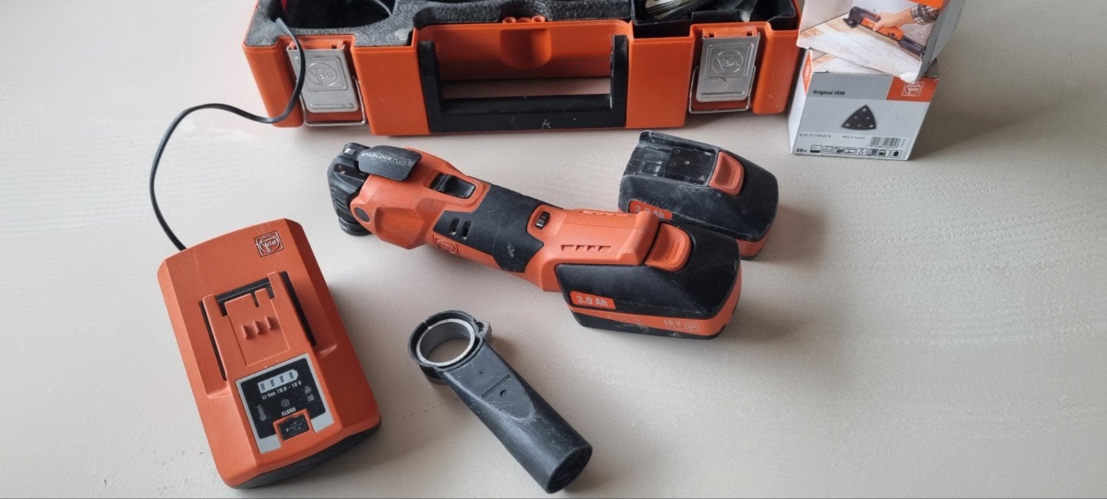 FEIN MultiMaster AMM 500 Plus Top 18V | 2 accu's | koffer, Ophalen of Verzenden, Gebruikt, Minder dan 600 watt, Overige typen