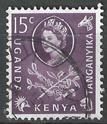 Kenya-Uganda-Tanganyka 1960 - Yvert 107 - Elisabeth (ST), Verzenden, Overige landen, Gestempeld