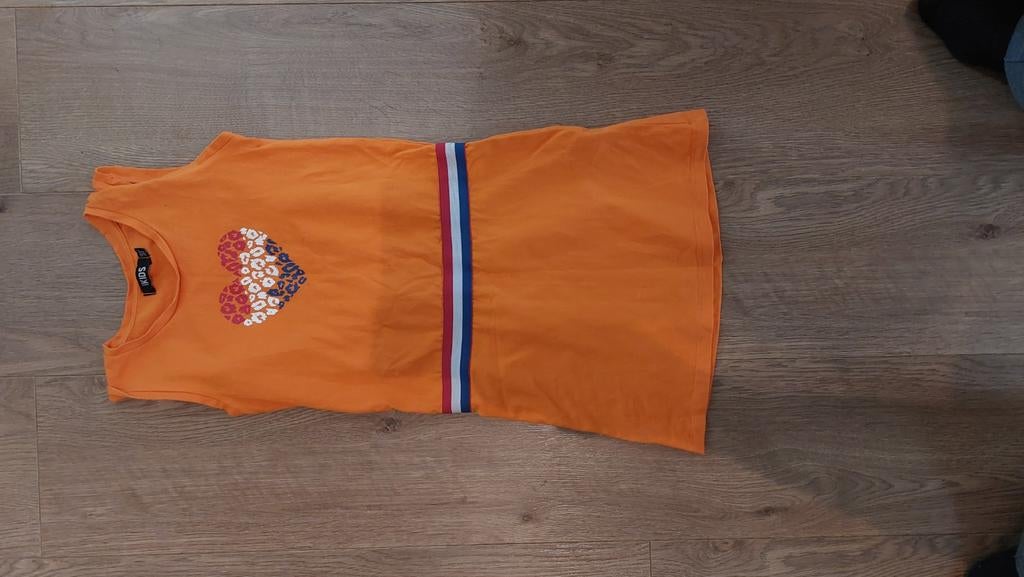Jurkje koningsdag/ voetbal, Kinderen en Baby's, Kinderkleding | Maat 122, Europe Kids, Meisje, Ophalen of Verzenden, Zo goed als nieuw