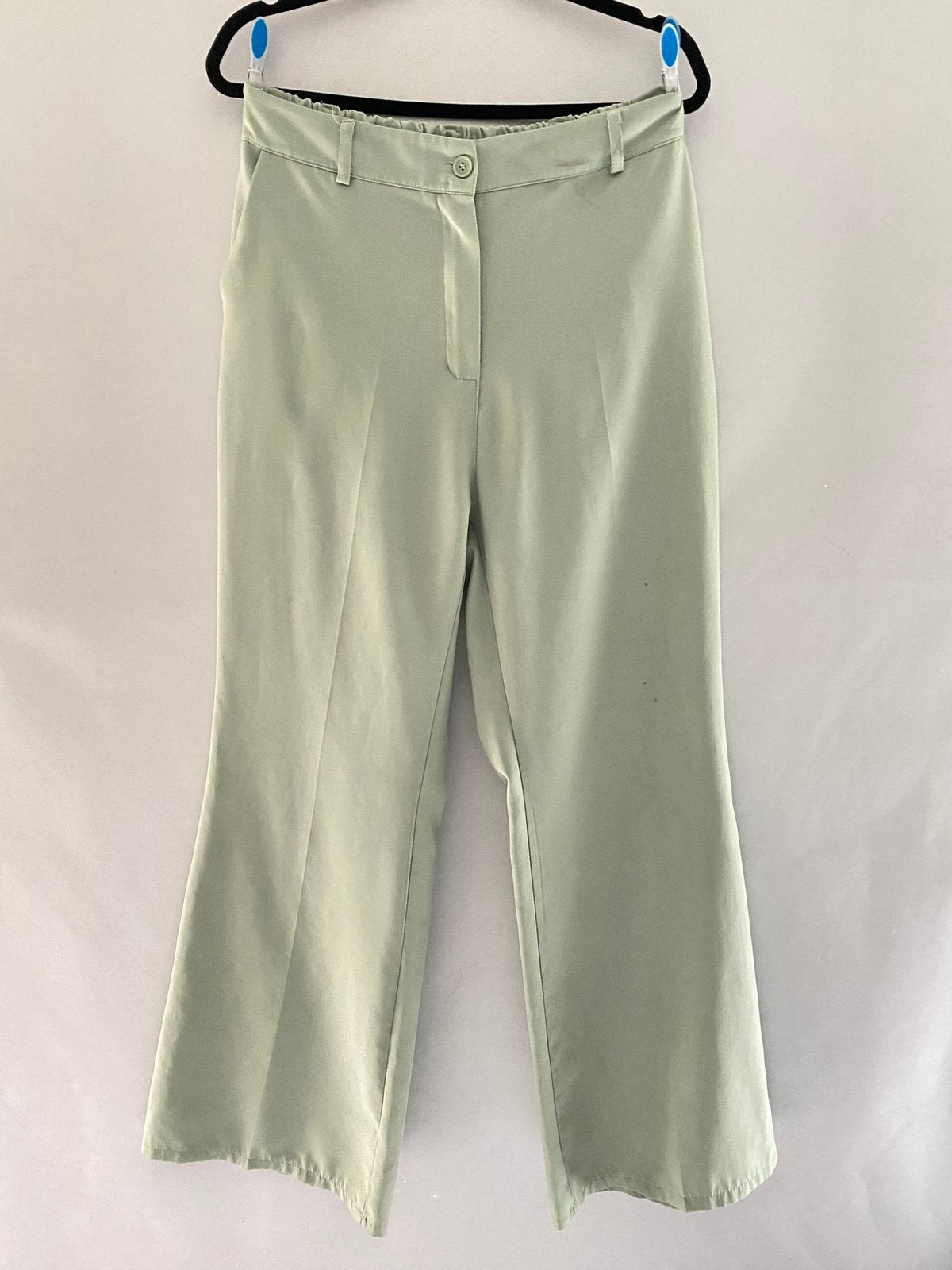 Biba Style mintgroene pantalon wijde pijpen – maat XXL, Maat 46/48 (XL) of groter, Ophalen of Verzenden, Lang, Gedragen