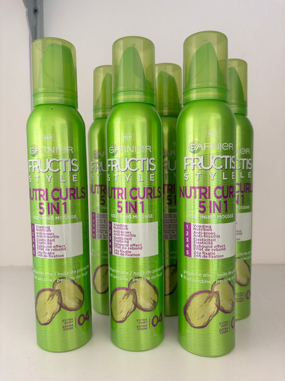 Garnier Fructis Style Nutri Curls 5-in-1 Defining Mousse, Ophalen of Verzenden, Nieuw, Gel, Wax, Haarlak of Mousse