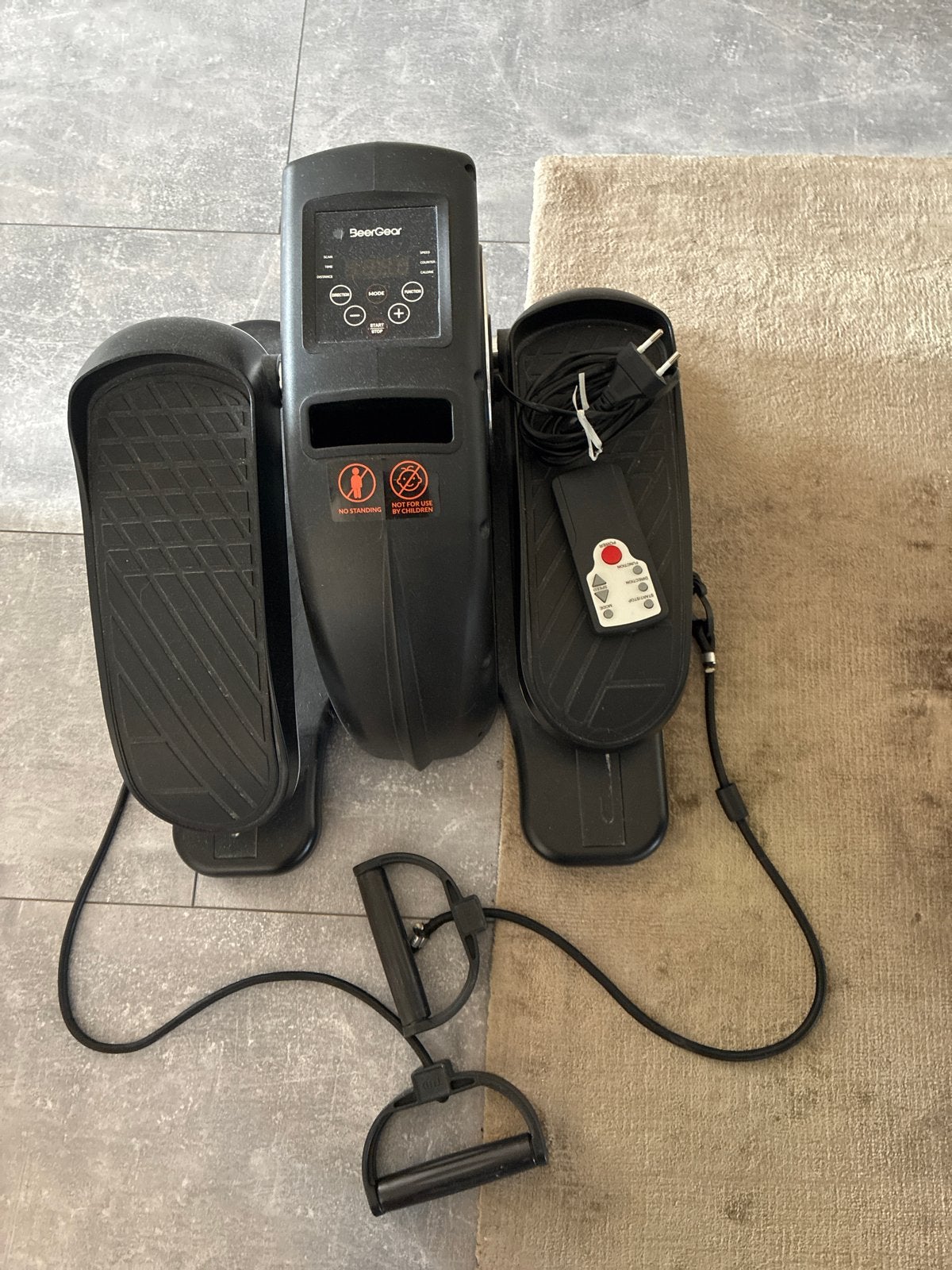 SeorGear Mini Crosstrainer met weerstandsbanden, Ophalen, Kunststof, Armen, Zo goed als nieuw
