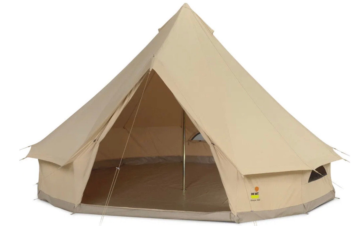 Glamping festival tent 400 vast grondzeil katoen stormvast, Ophalen, Nieuw, Tot en met 6