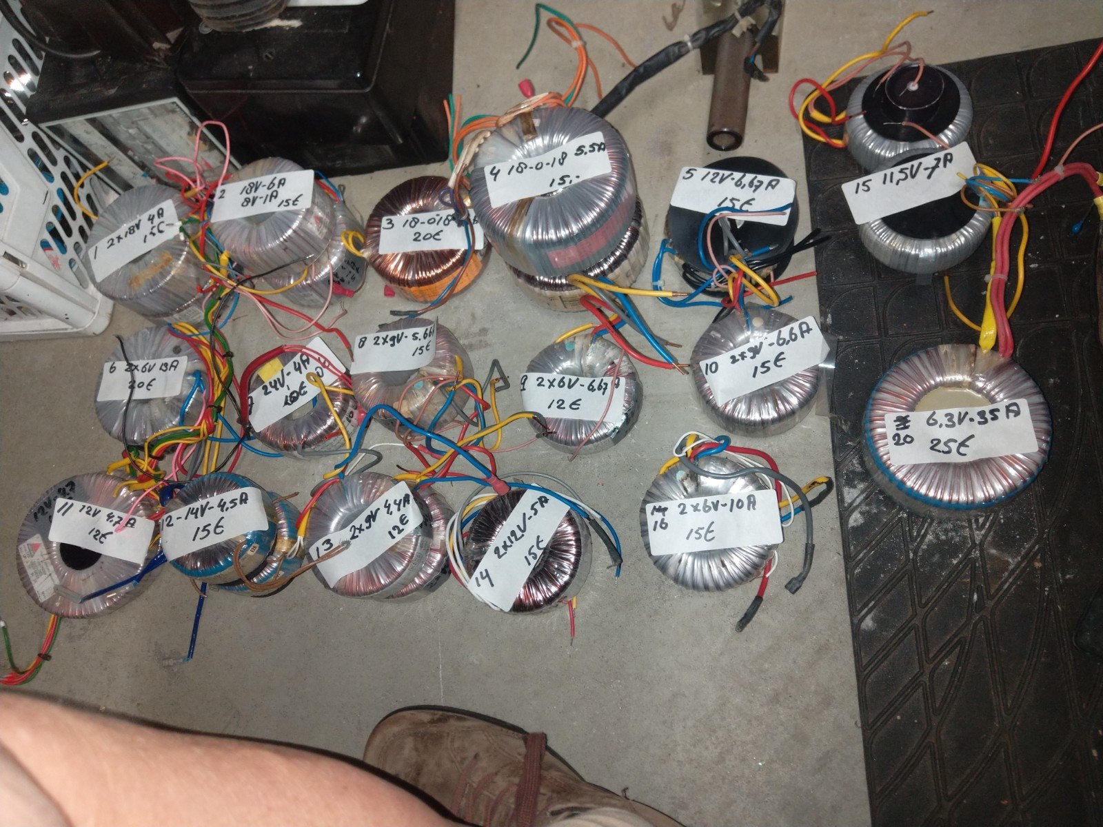 Diversen ringkerntrafo's laagspanning, Hobby en Vrije tijd, Elektronica-componenten, Ophalen of Verzenden, Gebruikt