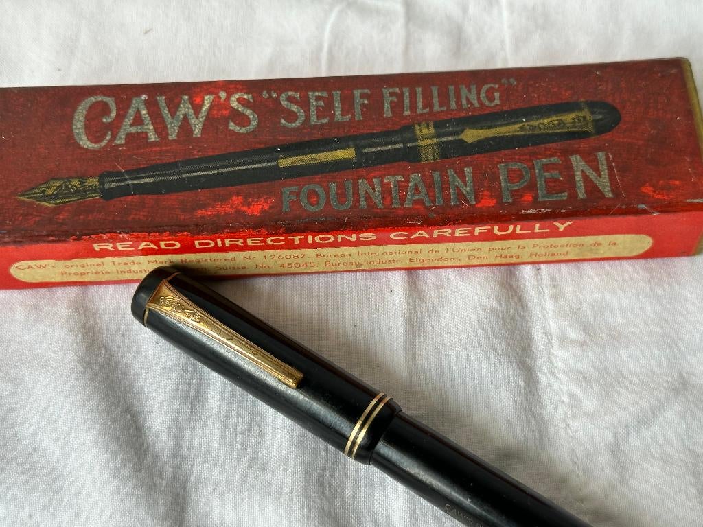 Zeldzame CAW'S self filling vulpen 14k nib, Verzenden, Gebruikt, Vulpen, Overige merken