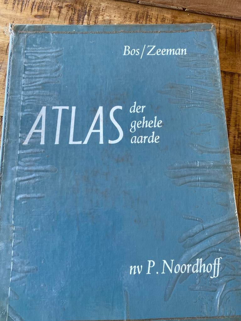 Bos/Zeeman Atlas der gehele aarde - Vintage Schoolatlas, Gelezen, Bosatlas, Ophalen of Verzenden, 1800 tot 2000