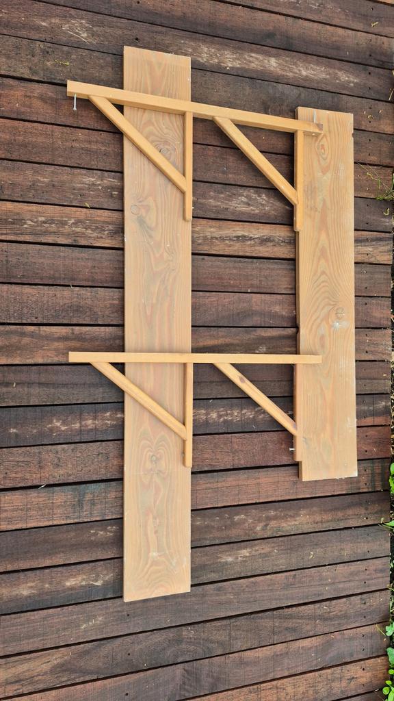 Ikea Nortorp plankendragers met planken, Ophalen, Gebruikt