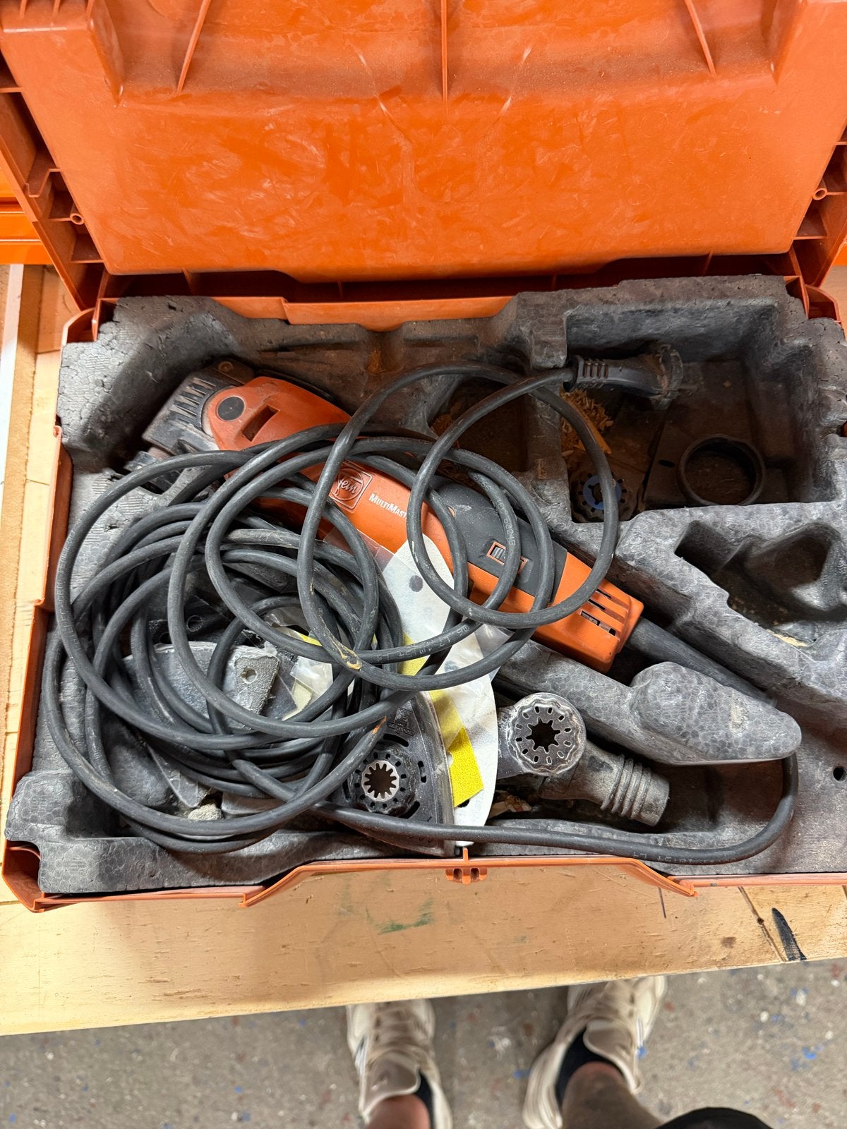 Fein Multimaster FMM350QSL Multitool in koffer, Ophalen, Gebruikt, Multitool, Overige merken