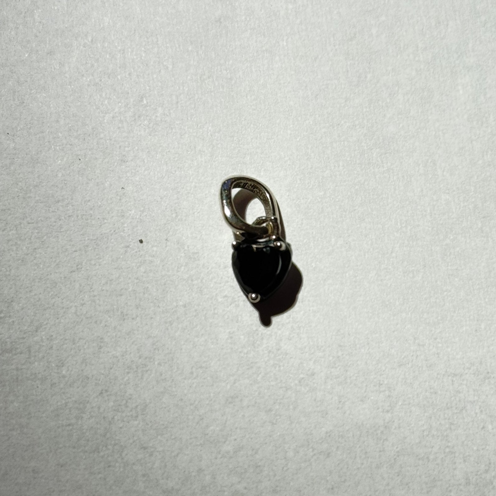 Pandora me chakra hart zwart zilver, Ophalen, Pandora, Nieuw, 1 bedel