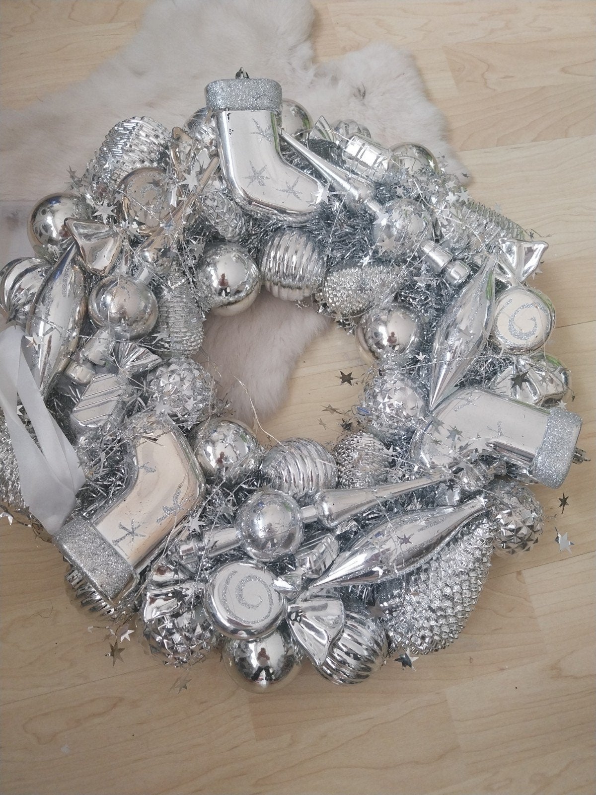 Kerstkrans, Ophalen