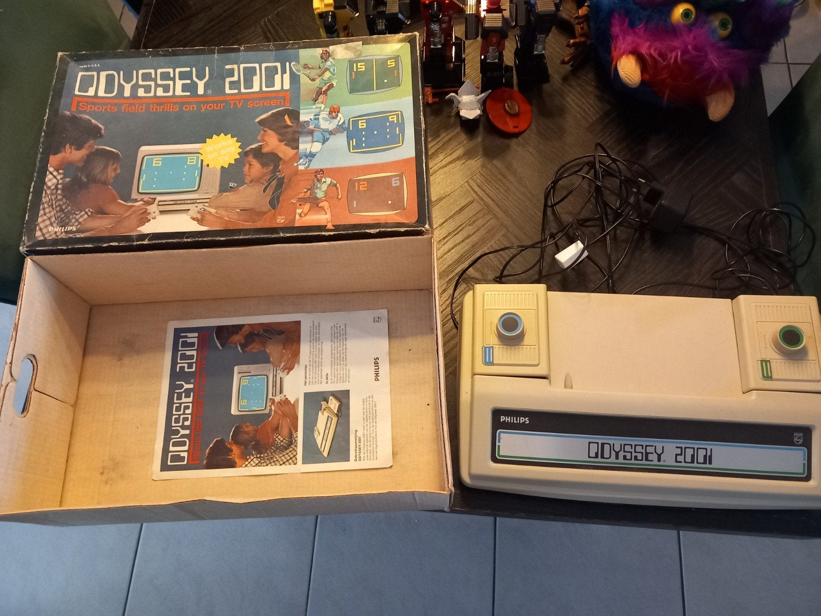 Philips Odyssey 2001 Retro Gaming Console met Doos, Spelcomputers en Games, Gebruikt, Consumer.care@philips.com, Zonder controller
