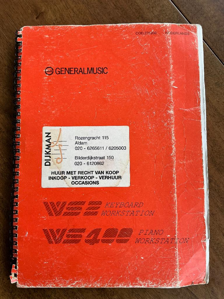 GEM WS2 / WS400 Keyboard Workstation Handleiding, Muziek en Instrumenten, Keyboards, Ophalen of Verzenden, Gebruikt, 61 toetsen