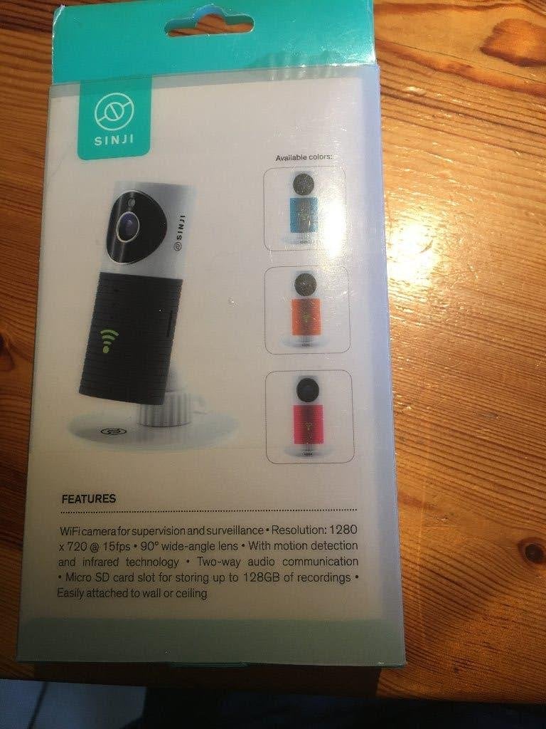 Smart wifi camera SINJI, Ophalen of Verzenden, Zo goed als nieuw