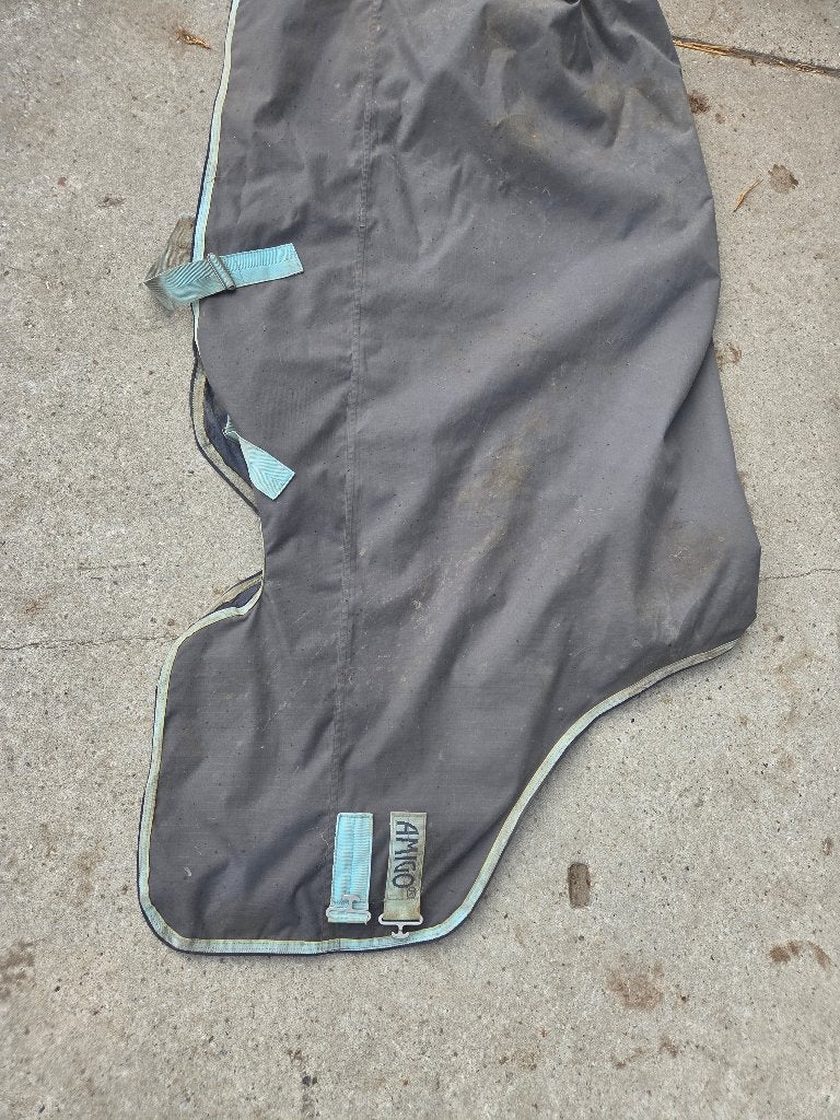 Amigo regendeken ongevoerd 175 cm, Ophalen, Gebruikt, Grijs, Amigo