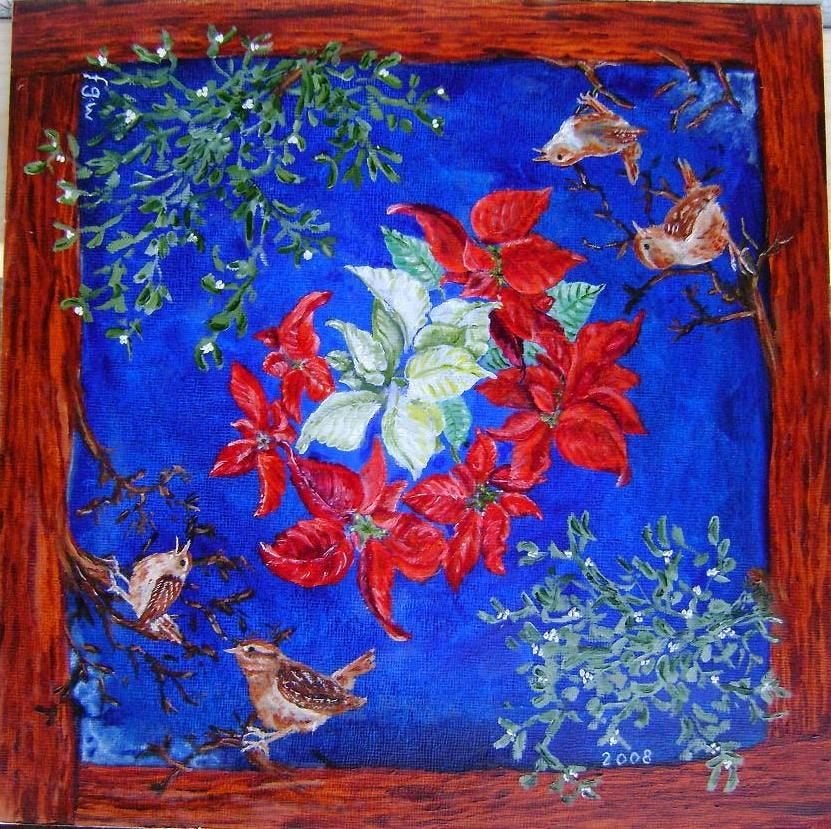 Schilderijtje Winter, Paneel, Ophalen of Verzenden, Olieverf, Klassiek