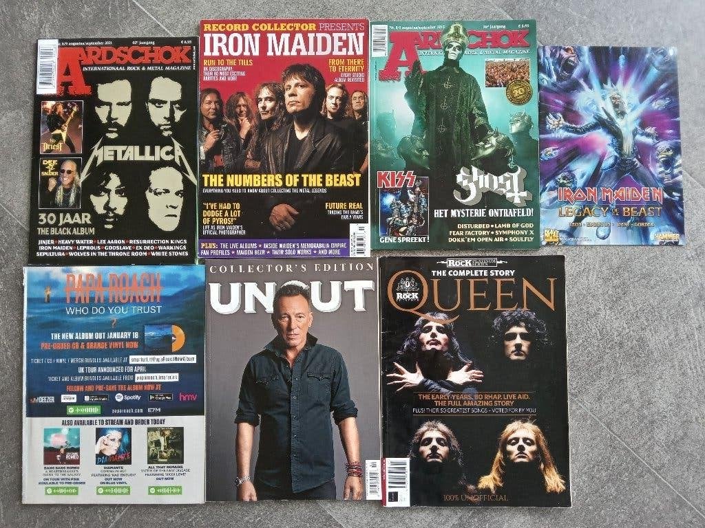 hardrock muziek bladen, Boeken, Verzenden, Zo goed als nieuw, Artiest
