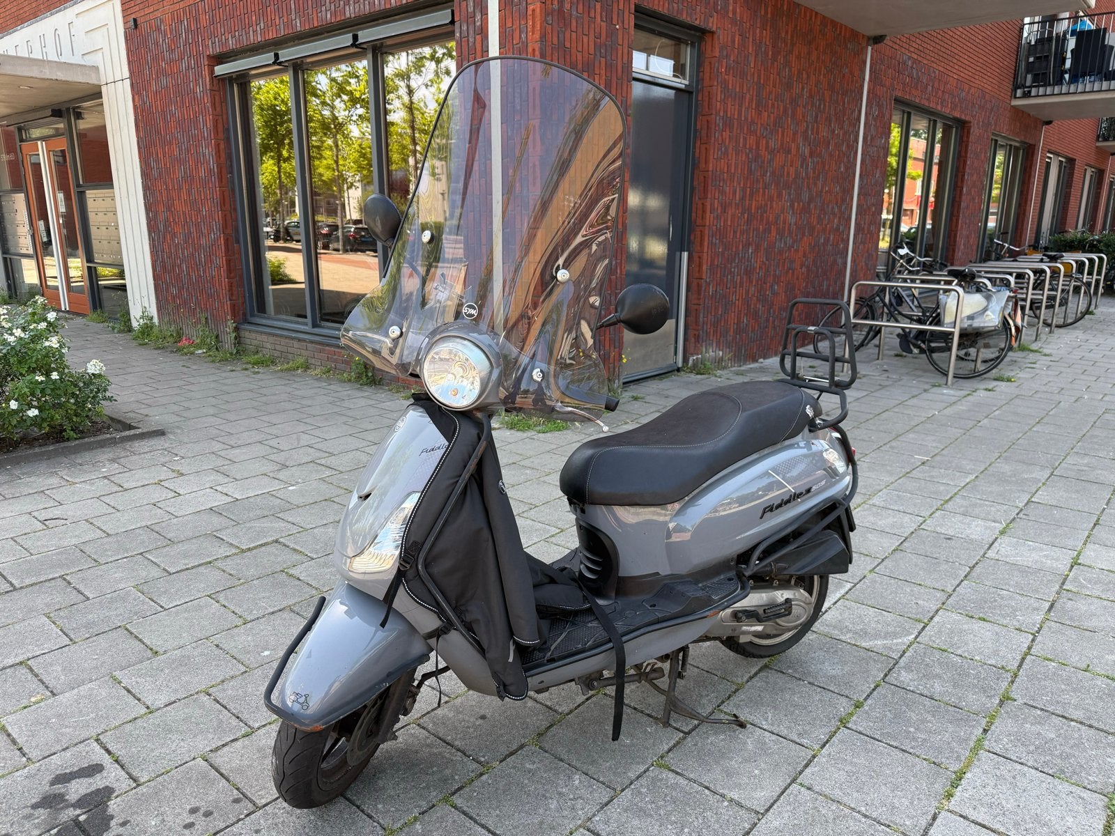Sym Fiddle II Scooter - 2018 gele kenteken, Ophalen, Gebruikt, Maximaal 45 km/u, Benzine
