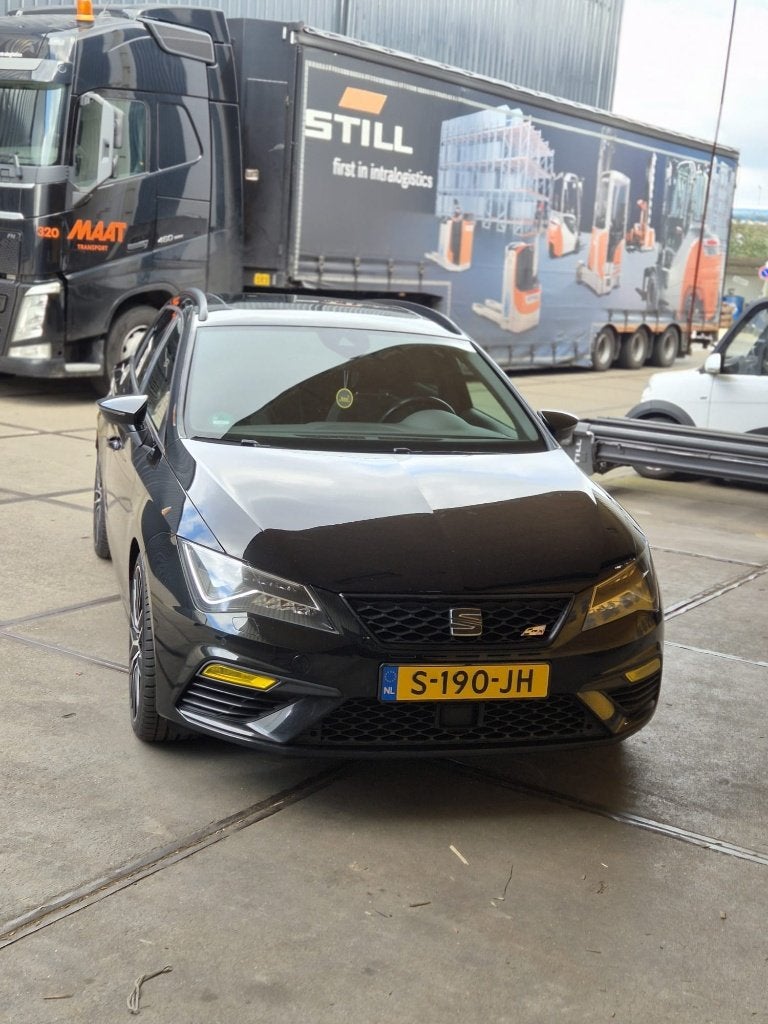Seat Leon 2.0 TSI 300PK Dsg-6 4DRIVE 2017 Zwart, Auto's, Automaat, 4 cilinders, 1984 cc, Leon