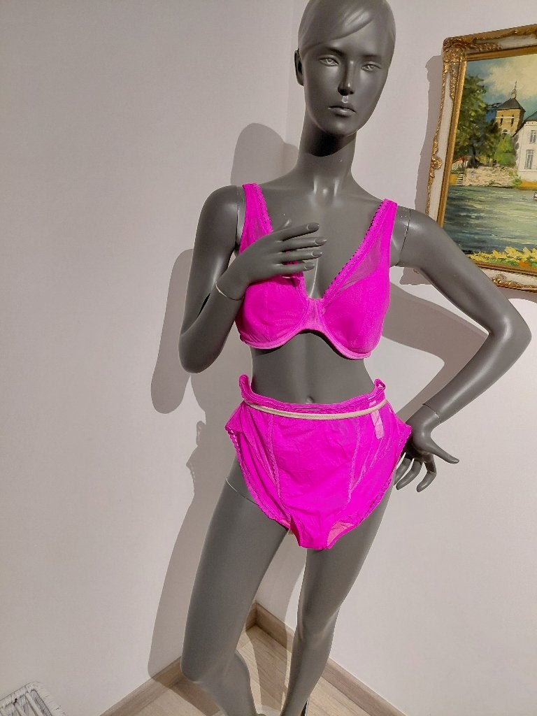 Prima donna prachtige bh eur 90d + slip m46, Ophalen of Verzenden, Roze, BH