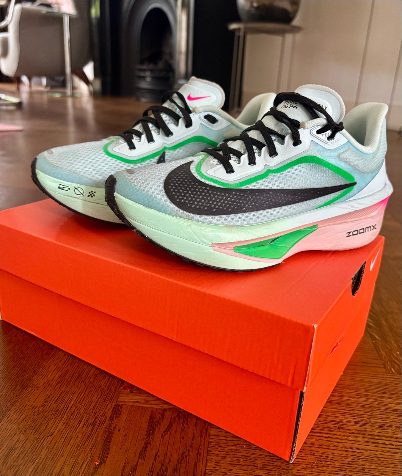 Nike Zoom Fly 6 Hardloopschoenen- Zo goed als nieuw, Blauw, Sportschoenen, Ophalen of Verzenden, Zo goed als nieuw
