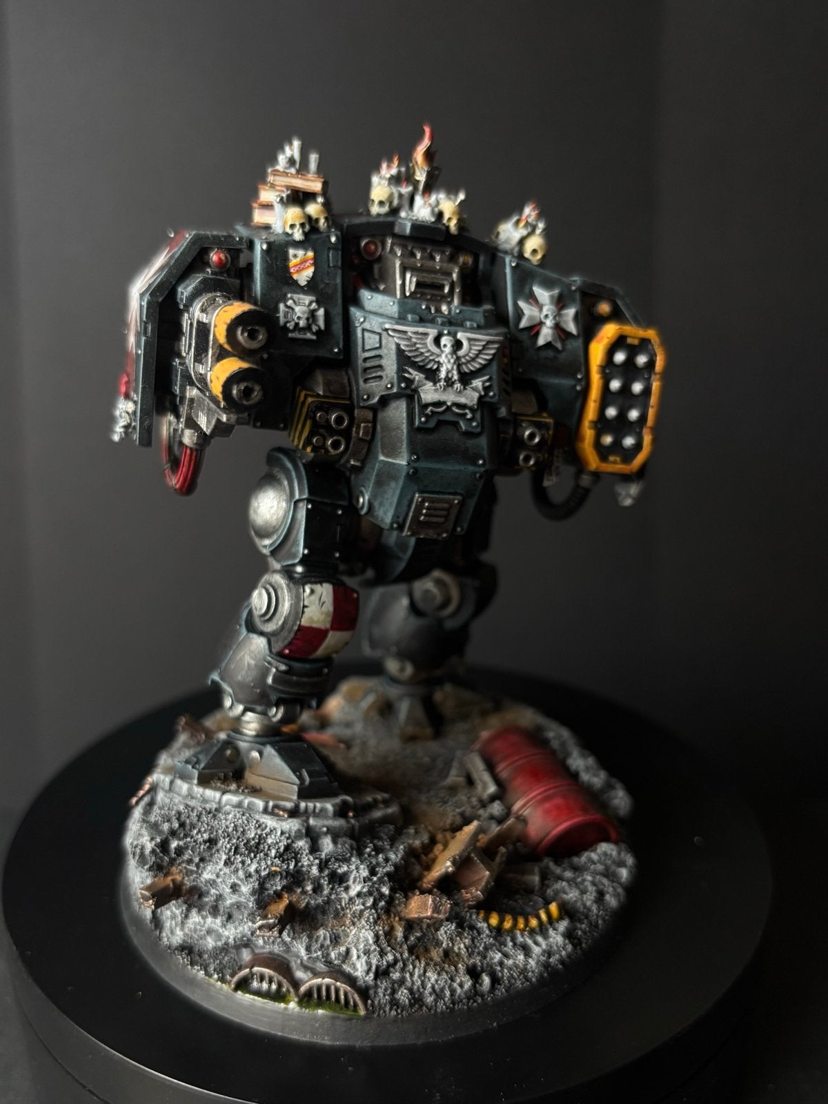 Black Templar Ballistus Dreadnought Pro-Painted & Kitbashed, Ophalen of Verzenden, Gebruikt